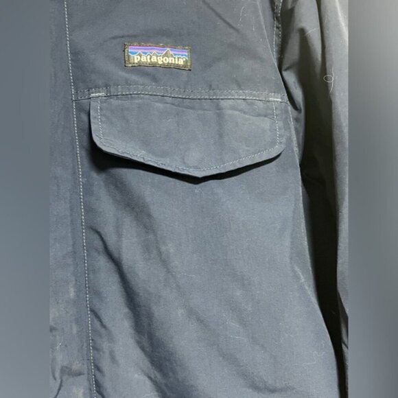 Patagonia Navy Blue Winter Parka - Men’s Medium - Fleece Lined - Picture 5 of 15